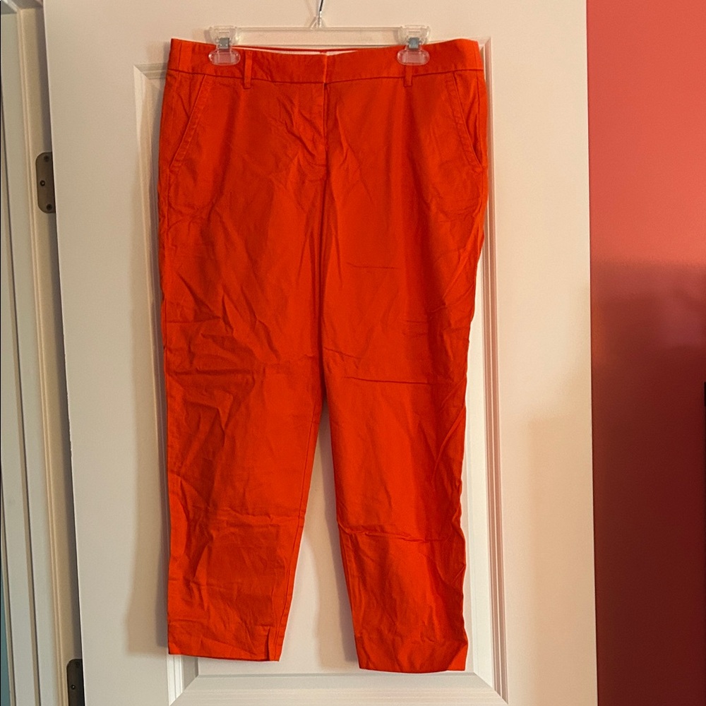 J. Crew Orange City Fit Cropped Pants